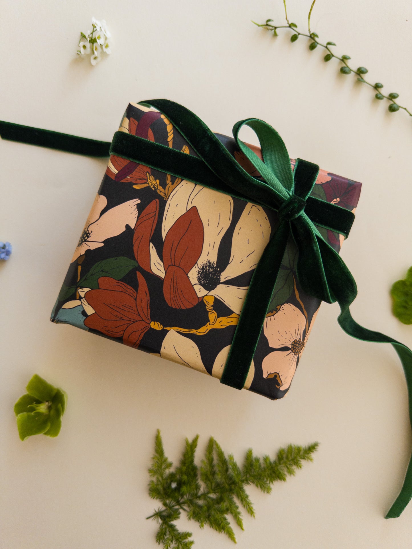 Winter Magnolia Wrapping Paper