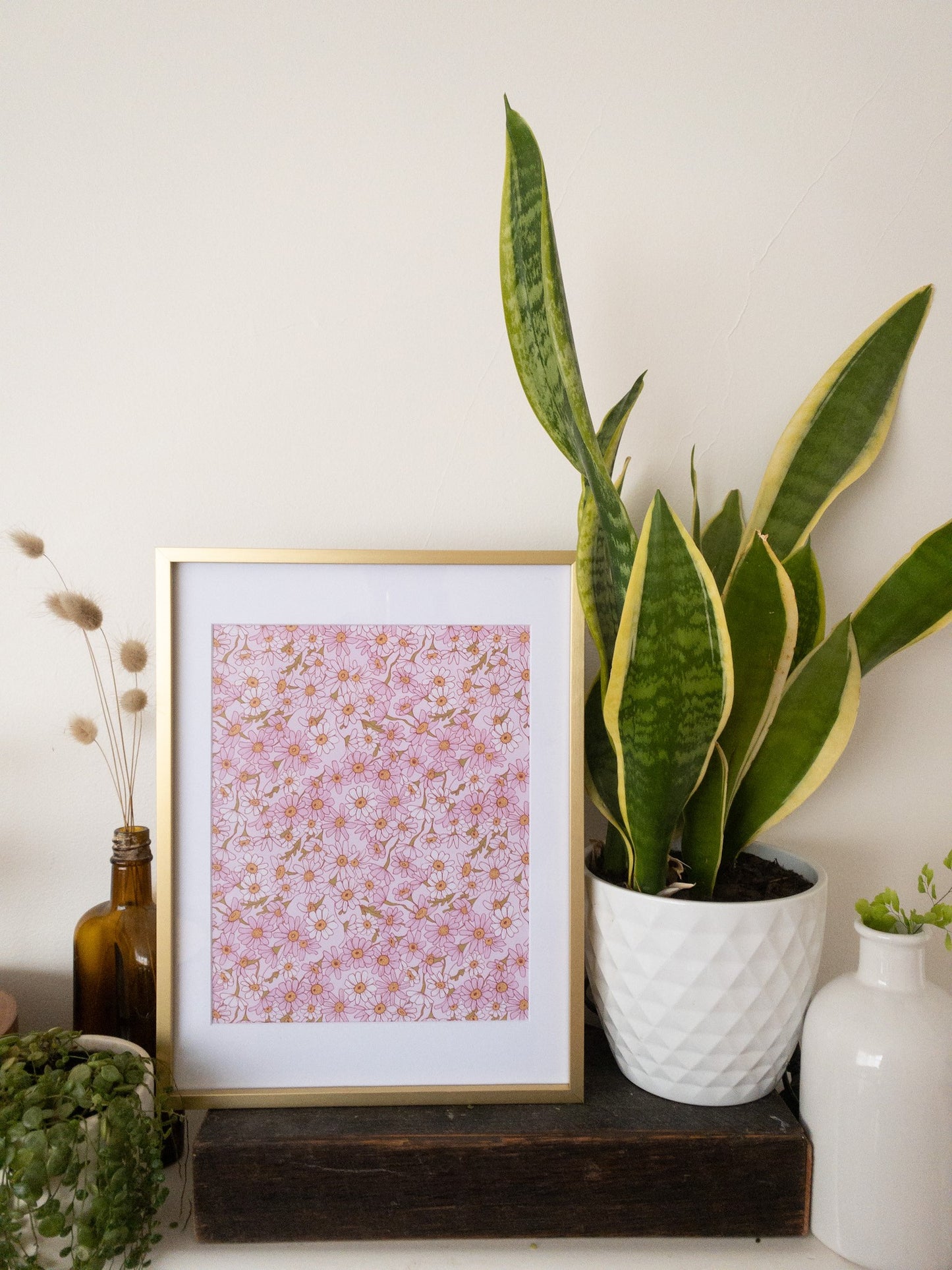 Chamomile Pattern Print