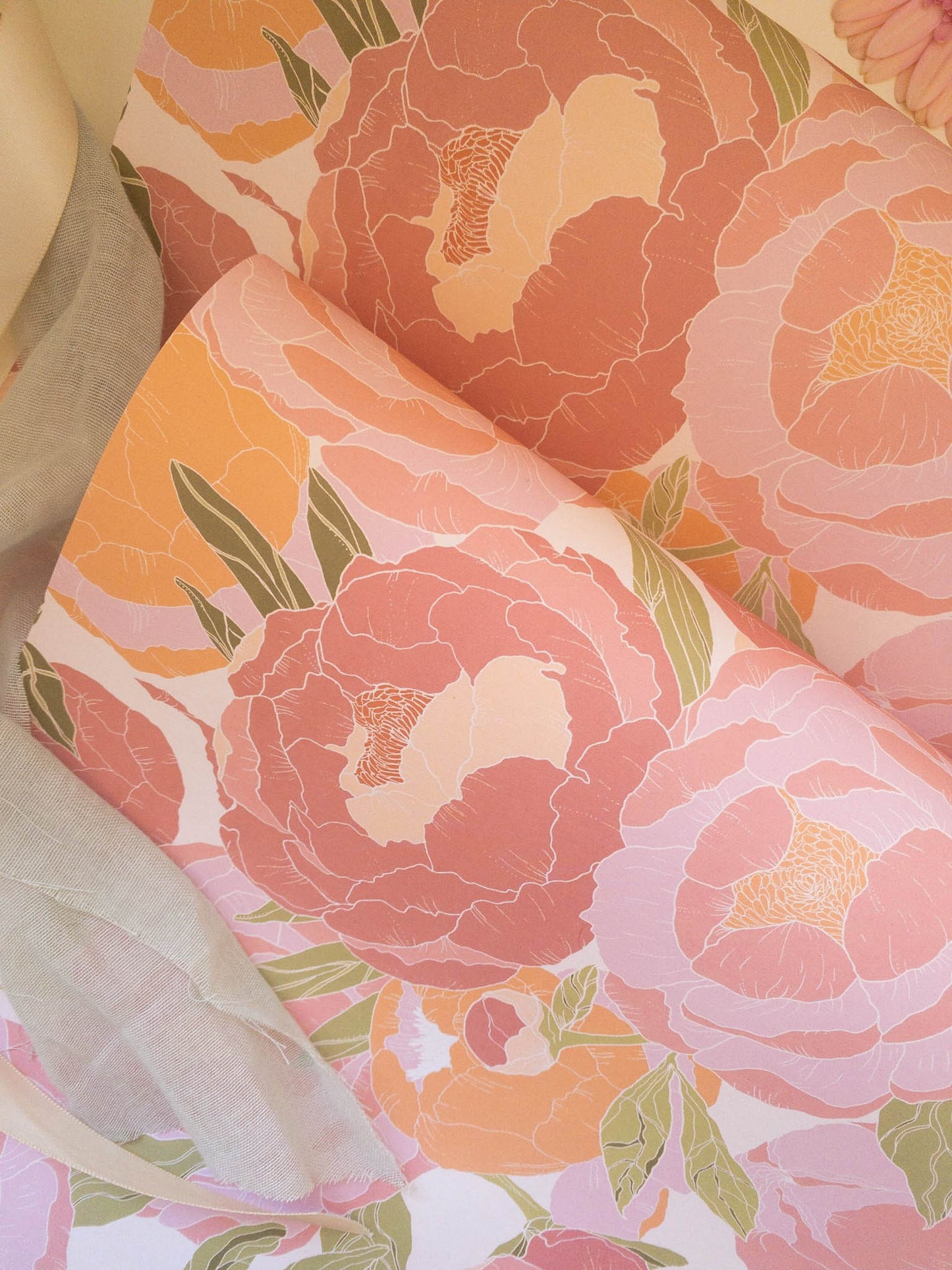 Peony Please Wrapping Paper